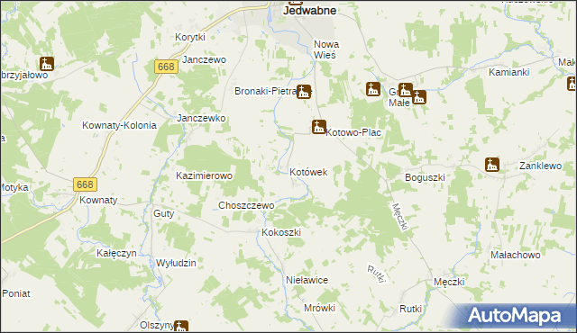 mapa Kotówek, Kotówek na mapie Targeo