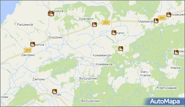 mapa Kowalewiczki, Kowalewiczki na mapie Targeo