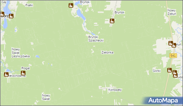 mapa Kozie Błotko, Kozie Błotko na mapie Targeo