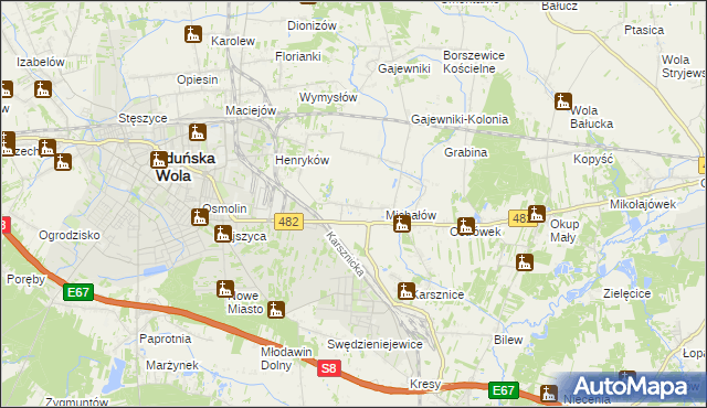 mapa Krobanów, Krobanów na mapie Targeo