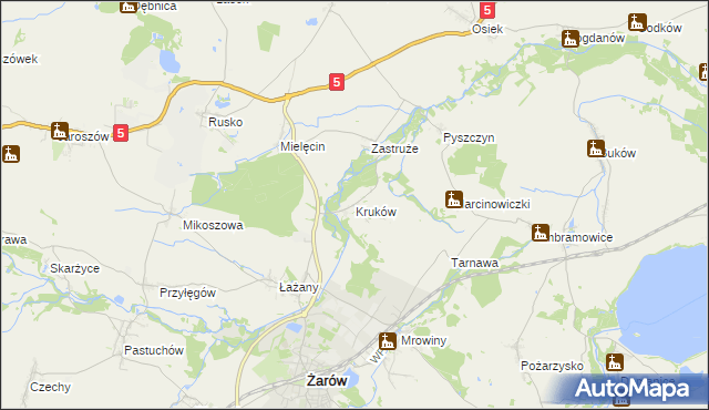mapa Kruków, Kruków na mapie Targeo