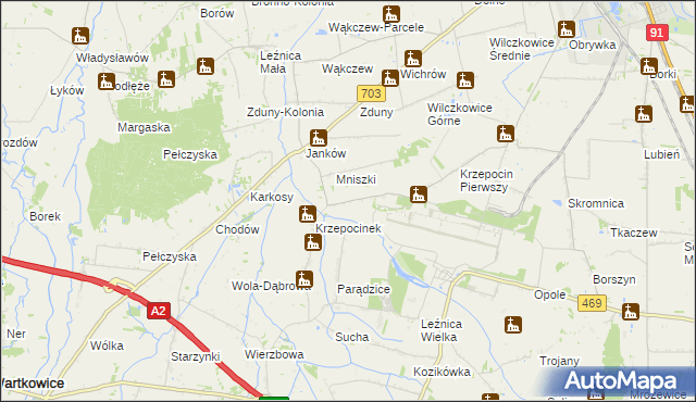 mapa Krzepocin Drugi, Krzepocin Drugi na mapie Targeo