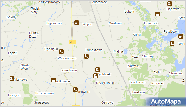 mapa Krzymowo, Krzymowo na mapie Targeo