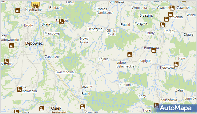mapa Łajsce, Łajsce na mapie Targeo