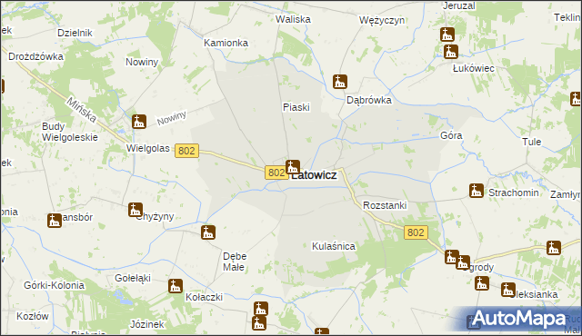 mapa Latowicz, Latowicz na mapie Targeo