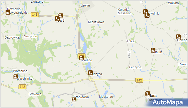 mapa Łęczówka, Łęczówka na mapie Targeo