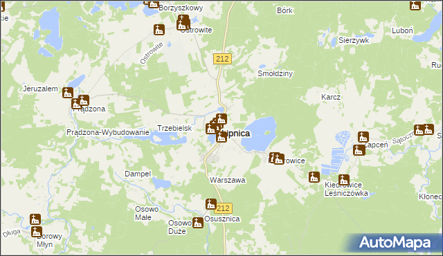 mapa Lipnica powiat bytowski, Lipnica powiat bytowski na mapie Targeo