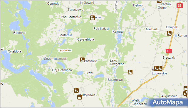 mapa Lipowiec gmina Zbiczno, Lipowiec gmina Zbiczno na mapie Targeo