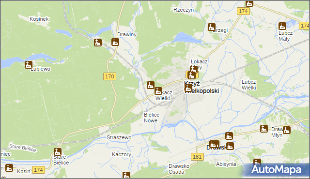 mapa Łokacz Wielki, Łokacz Wielki na mapie Targeo