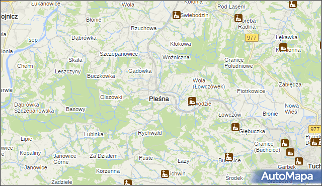 mapa Łowczówek, Łowczówek na mapie Targeo