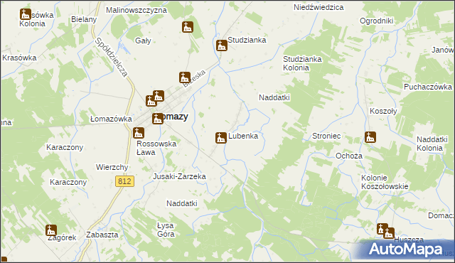mapa Lubenka, Lubenka na mapie Targeo