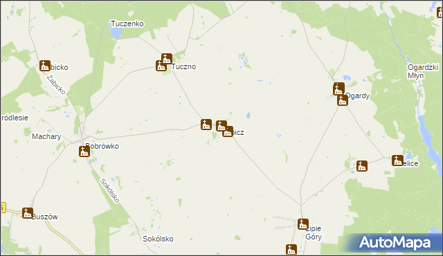 mapa Lubicz gmina Strzelce Krajeńskie, Lubicz gmina Strzelce Krajeńskie na mapie Targeo