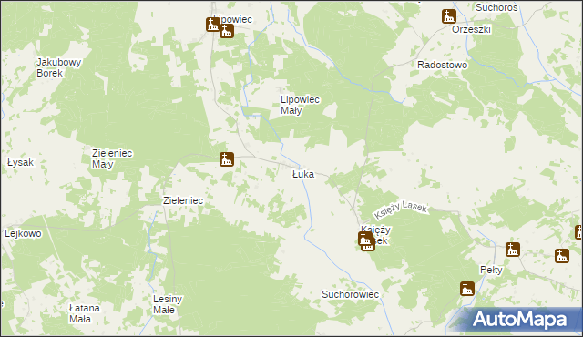 mapa Łuka, Łuka na mapie Targeo