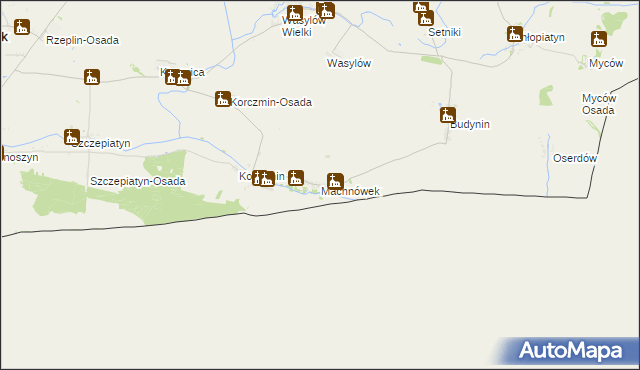 mapa Machnówek, Machnówek na mapie Targeo