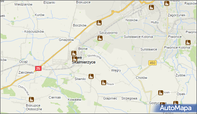 mapa Mączniki gmina Nowe Skalmierzyce, Mączniki gmina Nowe Skalmierzyce na mapie Targeo