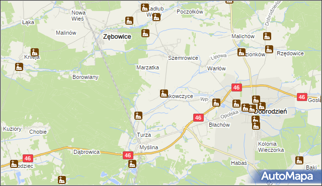mapa Makowczyce, Makowczyce na mapie Targeo