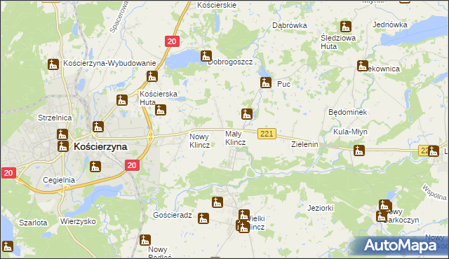 mapa Mały Klincz, Mały Klincz na mapie Targeo