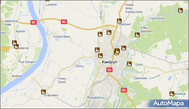 mapa Mareza, Mareza na mapie Targeo