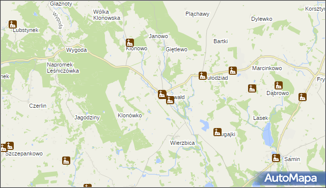 mapa Marwałd, Marwałd na mapie Targeo