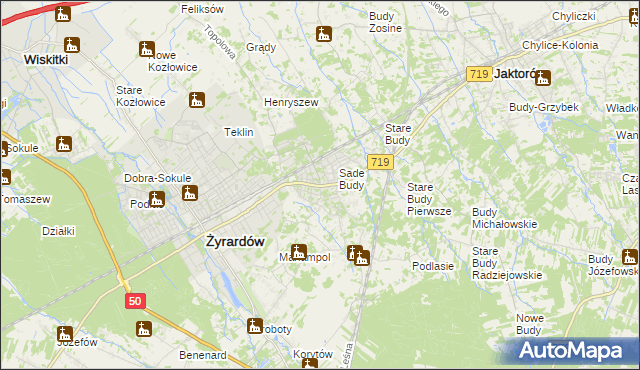 mapa Międzyborów, Międzyborów na mapie Targeo