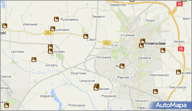 mapa Mimowola, Mimowola na mapie Targeo