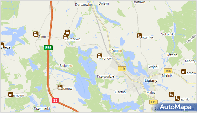 mapa Mironów, Mironów na mapie Targeo