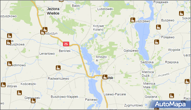 mapa Mniszki A, Mniszki A na mapie Targeo