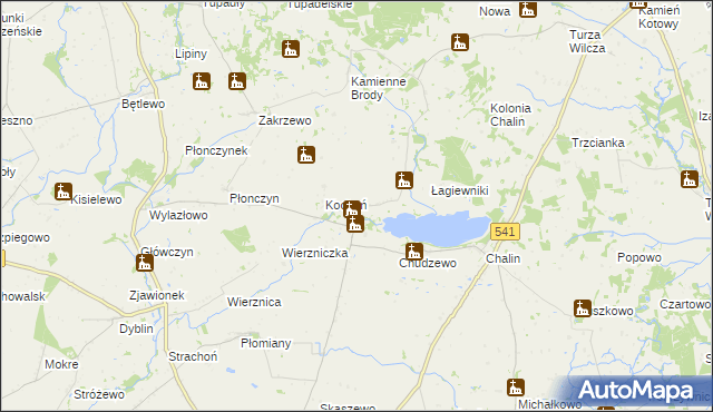 mapa Mokówko, Mokówko na mapie Targeo