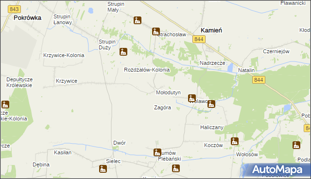 mapa Mołodutyn, Mołodutyn na mapie Targeo