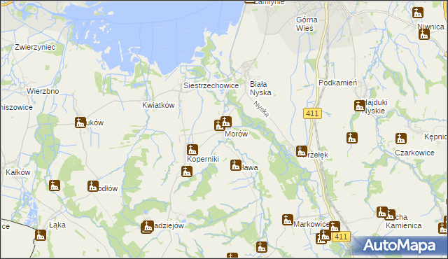 mapa Morów, Morów na mapie Targeo