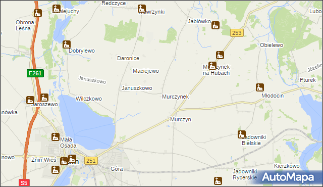 mapa Murczynek, Murczynek na mapie Targeo