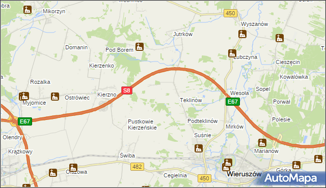 mapa Nawrotów, Nawrotów na mapie Targeo
