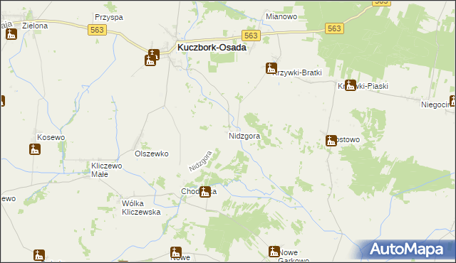 mapa Nidzgora, Nidzgora na mapie Targeo