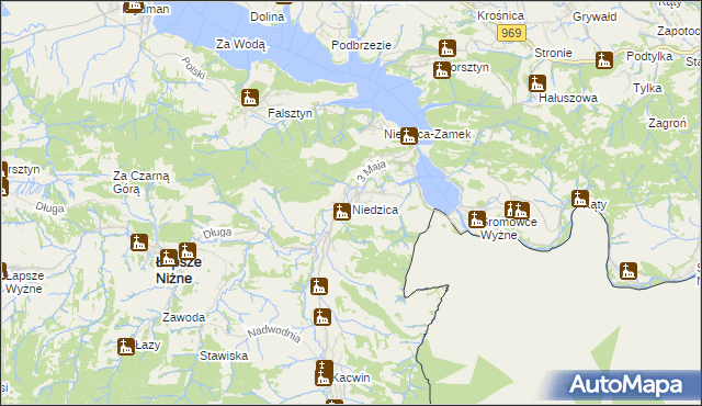 mapa Niedzica, Niedzica na mapie Targeo