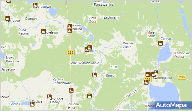 mapa Niepszczołąg, Niepszczołąg na mapie Targeo