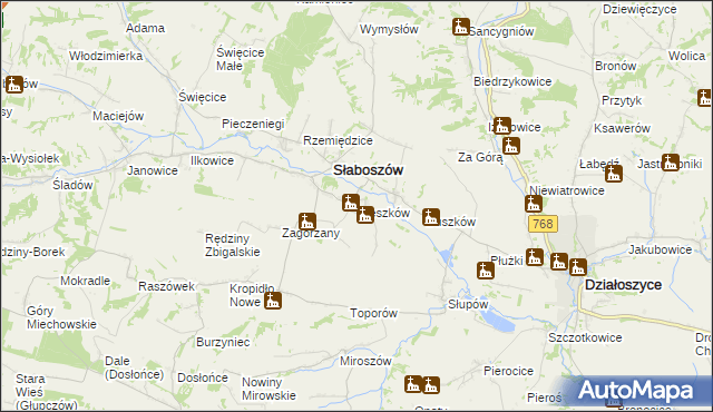 mapa Nieszków, Nieszków na mapie Targeo