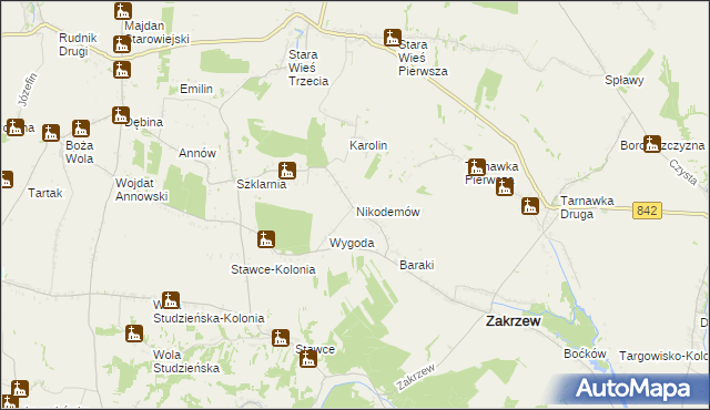 mapa Nikodemów, Nikodemów na mapie Targeo
