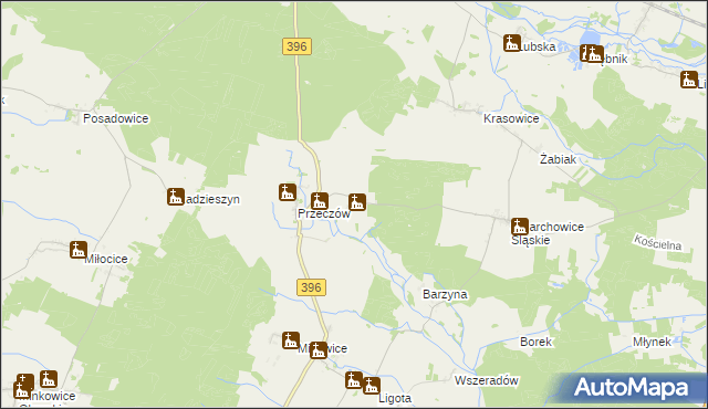 mapa Niwki gmina Namysłów, Niwki gmina Namysłów na mapie Targeo