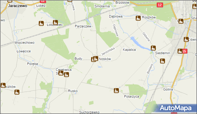 mapa Nosków, Nosków na mapie Targeo