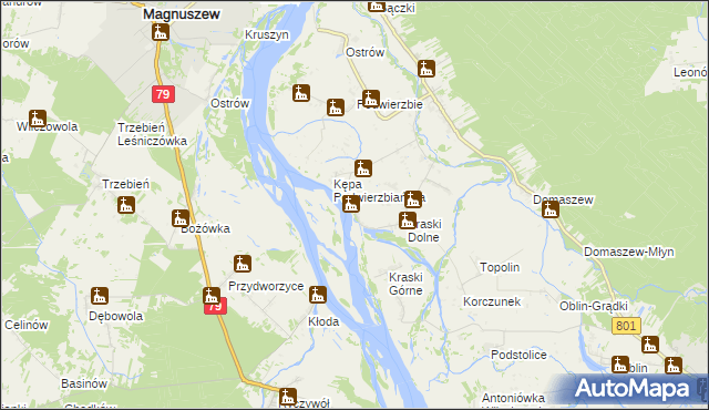 mapa Nowe Kraski, Nowe Kraski na mapie Targeo