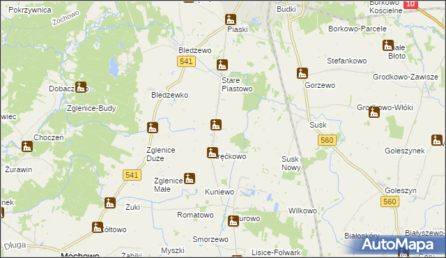 mapa Nowe Piastowo, Nowe Piastowo na mapie Targeo