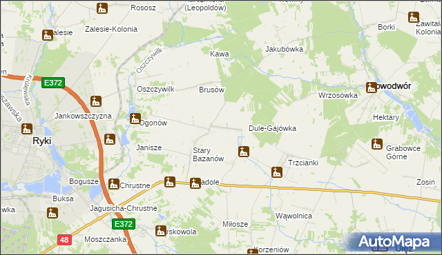 mapa Nowy Bazanów, Nowy Bazanów na mapie Targeo