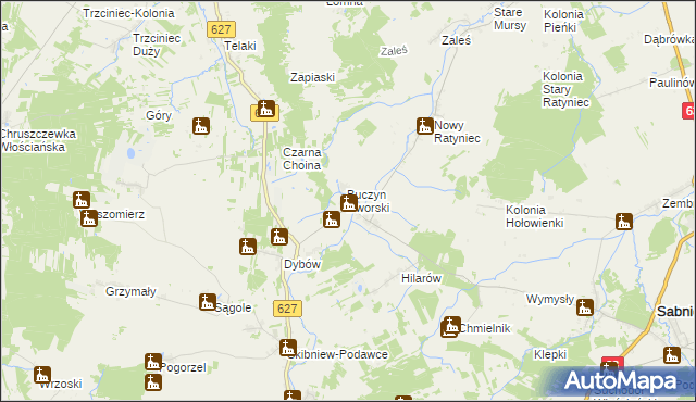 mapa Nowy Buczyn, Nowy Buczyn na mapie Targeo