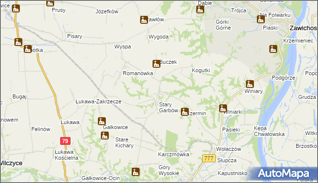 mapa Nowy Garbów, Nowy Garbów na mapie Targeo