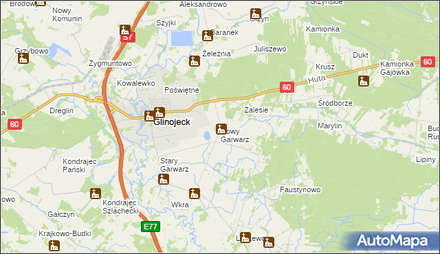 mapa Nowy Garwarz, Nowy Garwarz na mapie Targeo