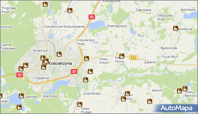 mapa Nowy Klincz, Nowy Klincz na mapie Targeo