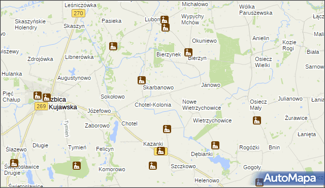 mapa Obałki, Obałki na mapie Targeo