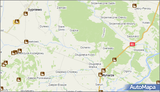 mapa Ochenki, Ochenki na mapie Targeo