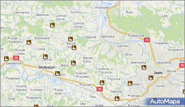mapa Opacie, Opacie na mapie Targeo