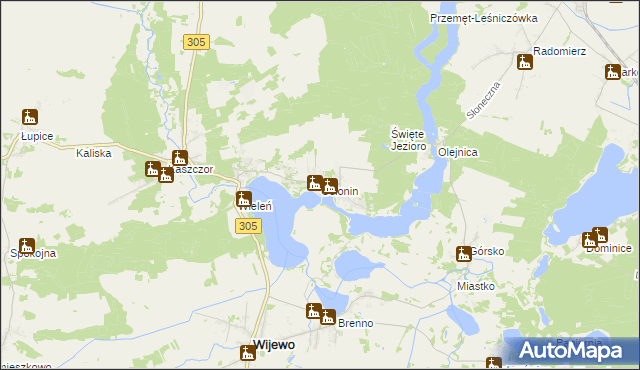 mapa Osłonin, Osłonin na mapie Targeo